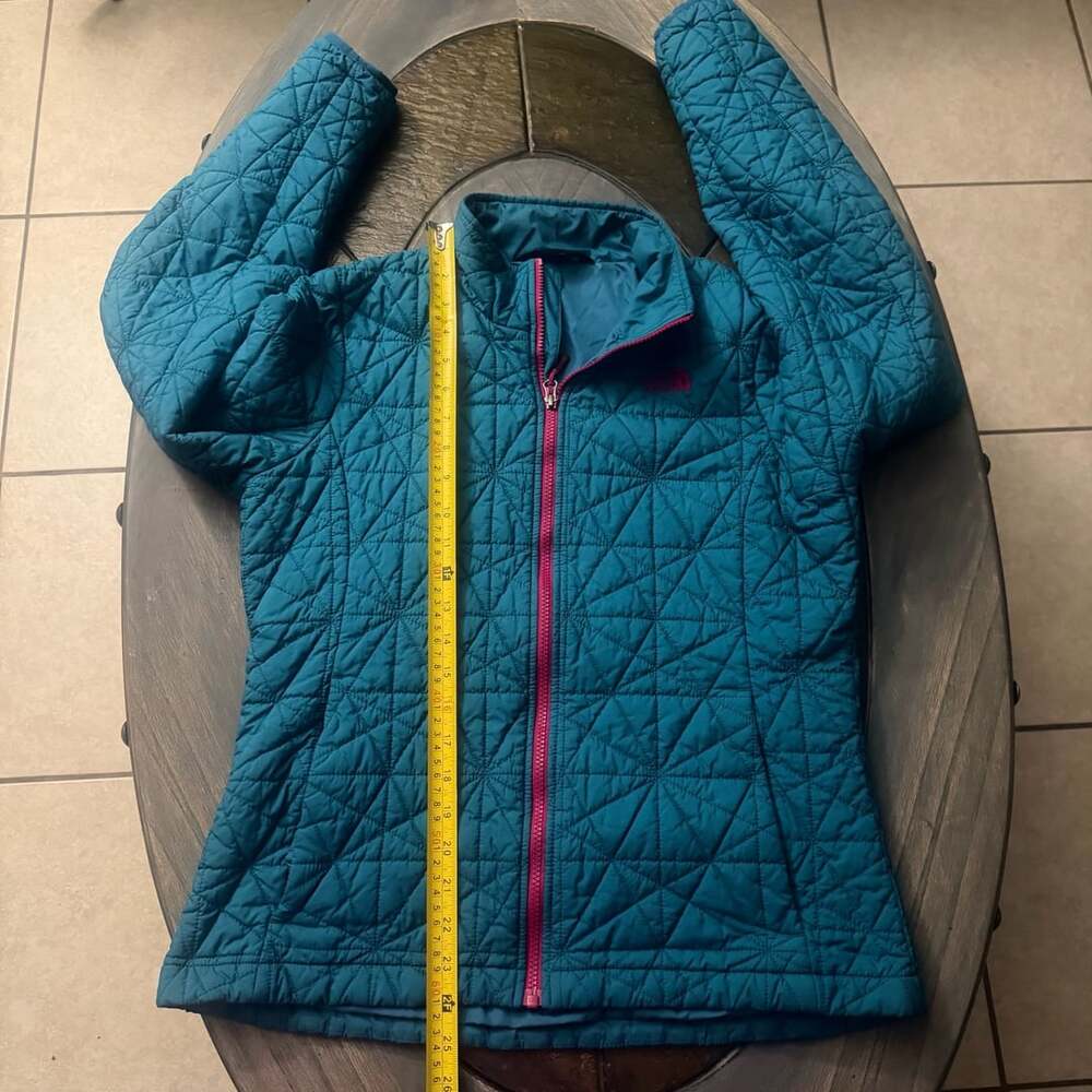 The North Face Quilted Jacket Size L Teal Pink